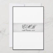 Invitation 90e anniversaire Elégant photo unique Anniversaire (Dos)