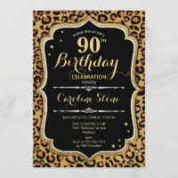 90e anniversaire - Empreinte de léopard