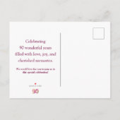 Invitation 90e anniversaire Fleurie Enregistrez la (Dos)