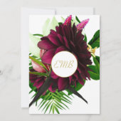 Invitation 90E Anniversaire Floral Or Blanc Élégant Anniversa (Dos)