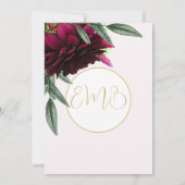 Invitation 90E Anniversaire Floral Or Blanc Élégant Anniversa (Dos)