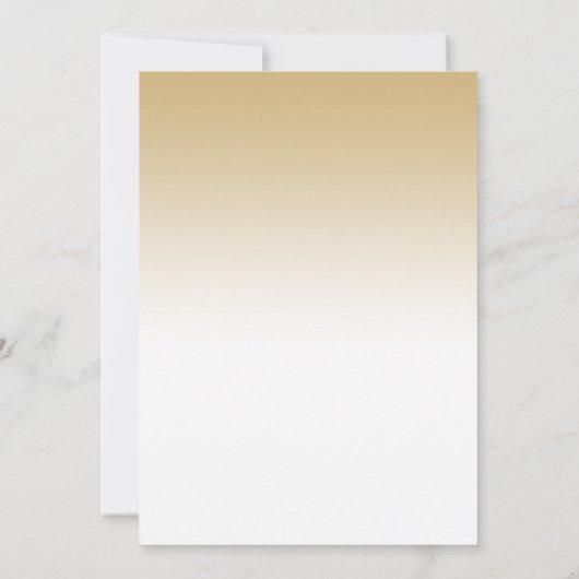 Invitation 90e anniversaire - Gold White (Dos)