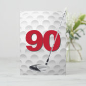 Invitation 90e anniversaire Golf Theme Party (Debout devant)