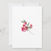 Invitation 90e anniversaire Holly Berry hiver Anniversaire (Dos)