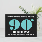 Invitation 90e anniversaire Modèle d'invitation (Debout devant)