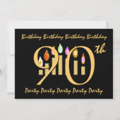 Invitation 90e anniversaire Modèle d'invitation (Devant)