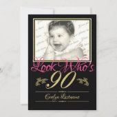 Invitation 90e anniversaire Photo (Devant)