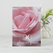 Invitation 90e anniversaire ! - Rose rose (Debout devant)