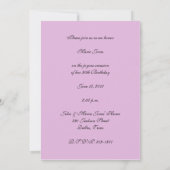 Invitation 90e anniversaire Roses d'invitation (Dos)