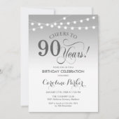 Invitation 90e anniversaire - Silver White (Devant)