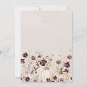 Invitation 90e anniversaire Surprise Party Citrouille Fleur s (Dos)