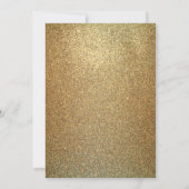 Invitation 90e fête d'anniversaire Noir & Or (Dos)