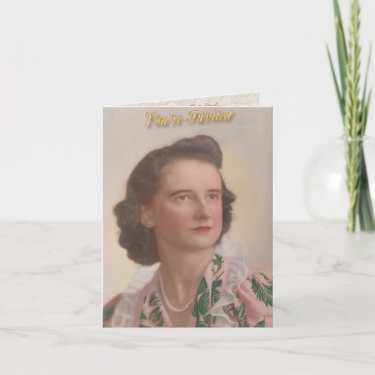 Invitation 90ème anniversaire de maman (Devant)