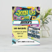Invitation 90s Hip hop Anniversaire Retro Party (Debout devant)