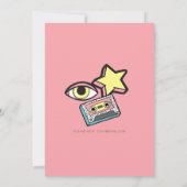 Invitation 90s Retro Era Theme Party Event (Dos)