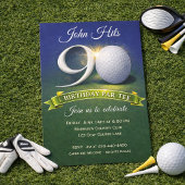 Invitation 90th Birthday Golf Theme