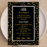 Invitation 90th Shhh c'est une surprise Anniversaire Confetti<br><div class="desc">Cet invitation est fait spécialement pour un 90ème anniversaire surprise. Le design comporte les mots "Shhh It's a Surprise" tout en haut pour que tout le monde sache que c'est une surprise. Il y a beaucoup de place pour les détails de votre invitation. Les mots, "Chut ! Chut ! Shhh...</div>