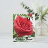 Invitation 95 années merveilleuses!-Fête d'anniversaire (Debout devant)