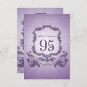 Invitation 95e anniversaire cadre Vintage -2- (Devant / Derrière)