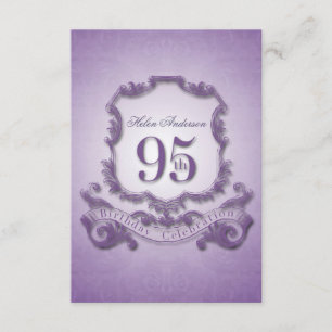 Invitation 95e anniversaire cadre Vintage -2-