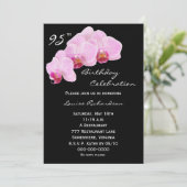 Invitation 95e anniversaire de fête Orchidées (Debout devant)