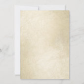 Invitation 95e anniversaire Floral rose Roses Gold Shimmer Pa (Dos)