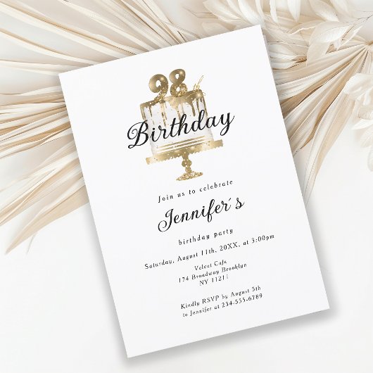 Invitation 98. L'invitation pour l'anniversaire