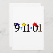 Invitation 9-11-01 - Souvenez-vous (Devant / Derrière)