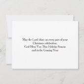 Invitation 9:6 d'Isaïe pour à nous un enfant est né (Dos)