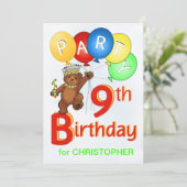 Invitation 9e anniversaire de la Royal Teddy Bear (Debout devant)