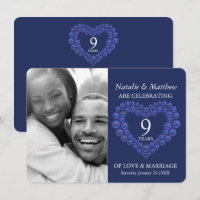 9e anniversaire de mariage photo bleu de Lapis Laz