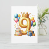 Invitation 9e anniversaire doré (Debout devant)