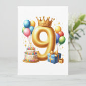Invitation 9e anniversaire doré (Debout devant)