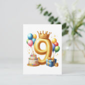 Invitation 9e anniversaire doré (Debout devant)