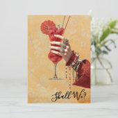 Invitation *~* A101 16 Cocktail Élégant PHOTO EVJF (Debout devant)