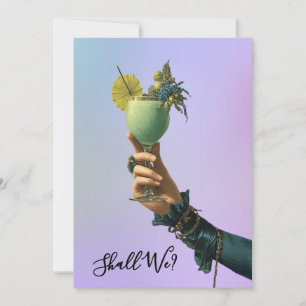 Invitation *~* A101 2 Cocktail  PHOTO  Orné  ENTERREMENT DE V