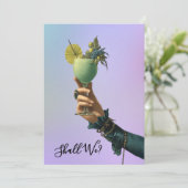 Invitation *~* A101 2 Cocktail PHOTO Orné EVEILLETTE I (Debout devant)