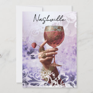 Invitation *~* A101 30 .PHOTO Cocktail Nashville EVEIL DE FUT