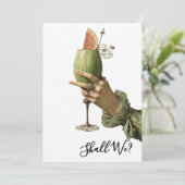 Invitation *~* A101 4 Cocktail Élégant PHOTO EVJF (Debout devant)