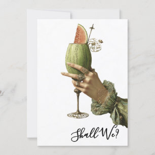 Invitation *~* A101 4 Cocktail Élégant PHOTO EVJF