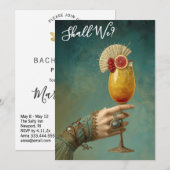 Invitation *~* A101  Cocktail Orné PHOTO 24 EVJF (Devant / Derrière)