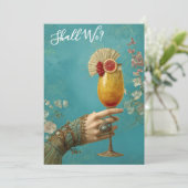 Invitation *~* A101 Cocktail PHOTO Ornate 24 BACHELORETTE (Debout devant)