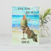 Invitation *~*  A101 EVE À POULAIN  Cocktail de plage 4 PHOTO (Debout devant)