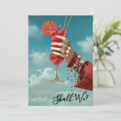 Invitation *~* A101 Orné 16 Cocktail PHOTO ENTERREMENT DE VIE (Debout devant)