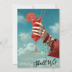 Invitation *~* A101 Orné 16 Cocktail PHOTO ENTERREMENT DE VIE