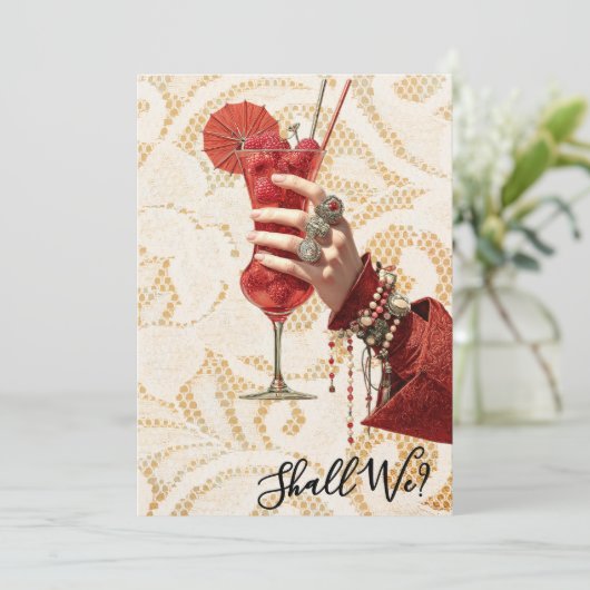 Invitation *~* A101 Orné Cocktail PHOTO 4 EVJF (Debout devant)