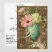 Invitation *~* A101 PHOTO 10 Cocktail Élégant EVEILLEDESFILLE (Devant / Derrière)