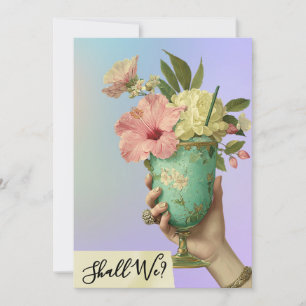 Invitation *~* A101 PHOTO 10 Cocktail Orné BACHELORETTE