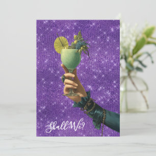 Invitation *~* A101 PHOTO 2  Cocktail Orné   EVEIL DE LA MARI