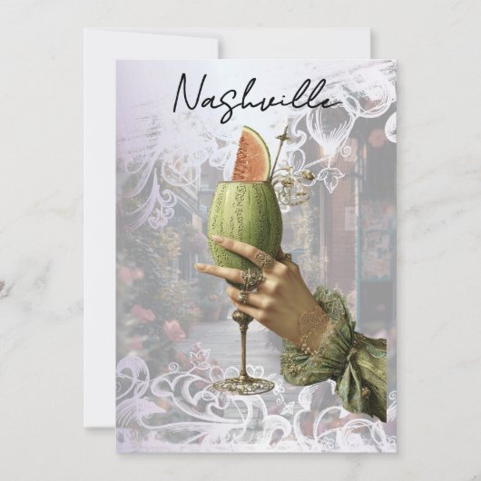 Invitation *~* A101 PHOTO 4 Cocktail Nashville EVJF (Devant)